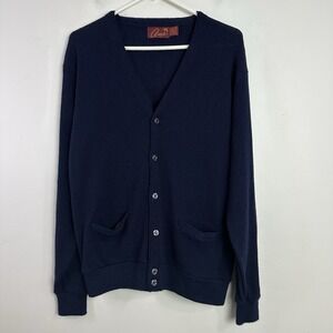 Vintage‎ Arnold Palmer Button Up Cardigan Men's Large Blue Academia Preppy